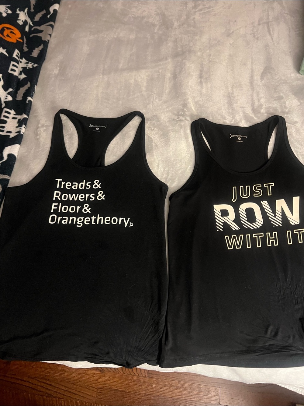 Orangetheory Black Graphic Racerback Tanks (Pair)